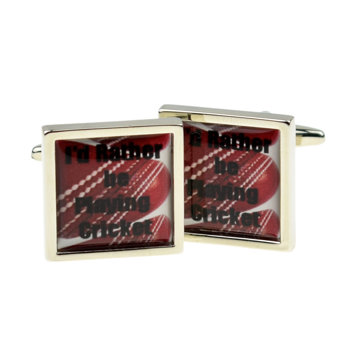 I'd Rather be Playing Cricket Sport Cufflinks | Ashton and Finch