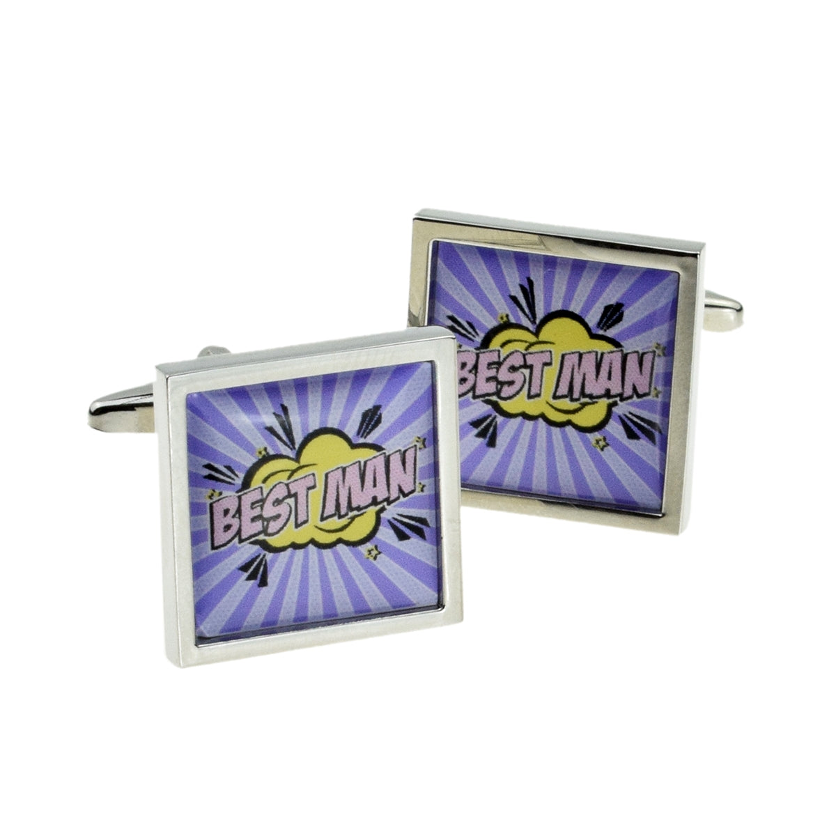 Retro Style Cartoon Wedding Role Cufflinks | Ashton and Finch