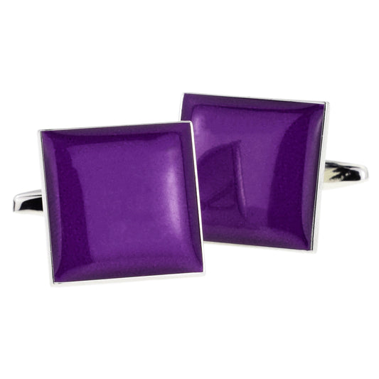 Deep Purple Square Cufflinks | Ashton and Finch