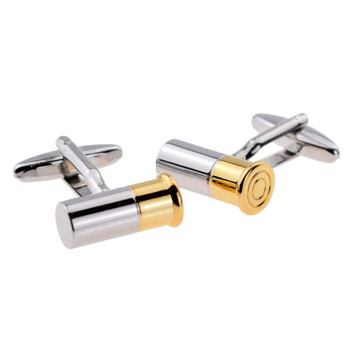 2 Tone Metal Shotgun Cartridge Cufflinks | Ashton and Finch