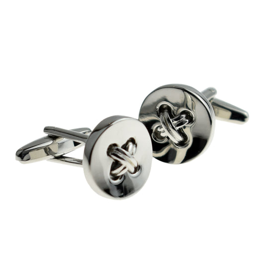 Stitched Button Cufflinks | Ashton and Finch