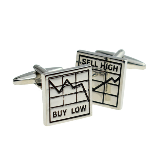 Buy Low Sell High Traders Cuflinks | Ashton and Finch