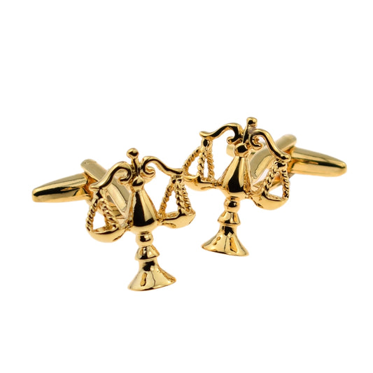 Gold plated Scales of Justice Cufflinks Lawyer, Masonic, Judge Solicitor Barrister | Ashton and Finch