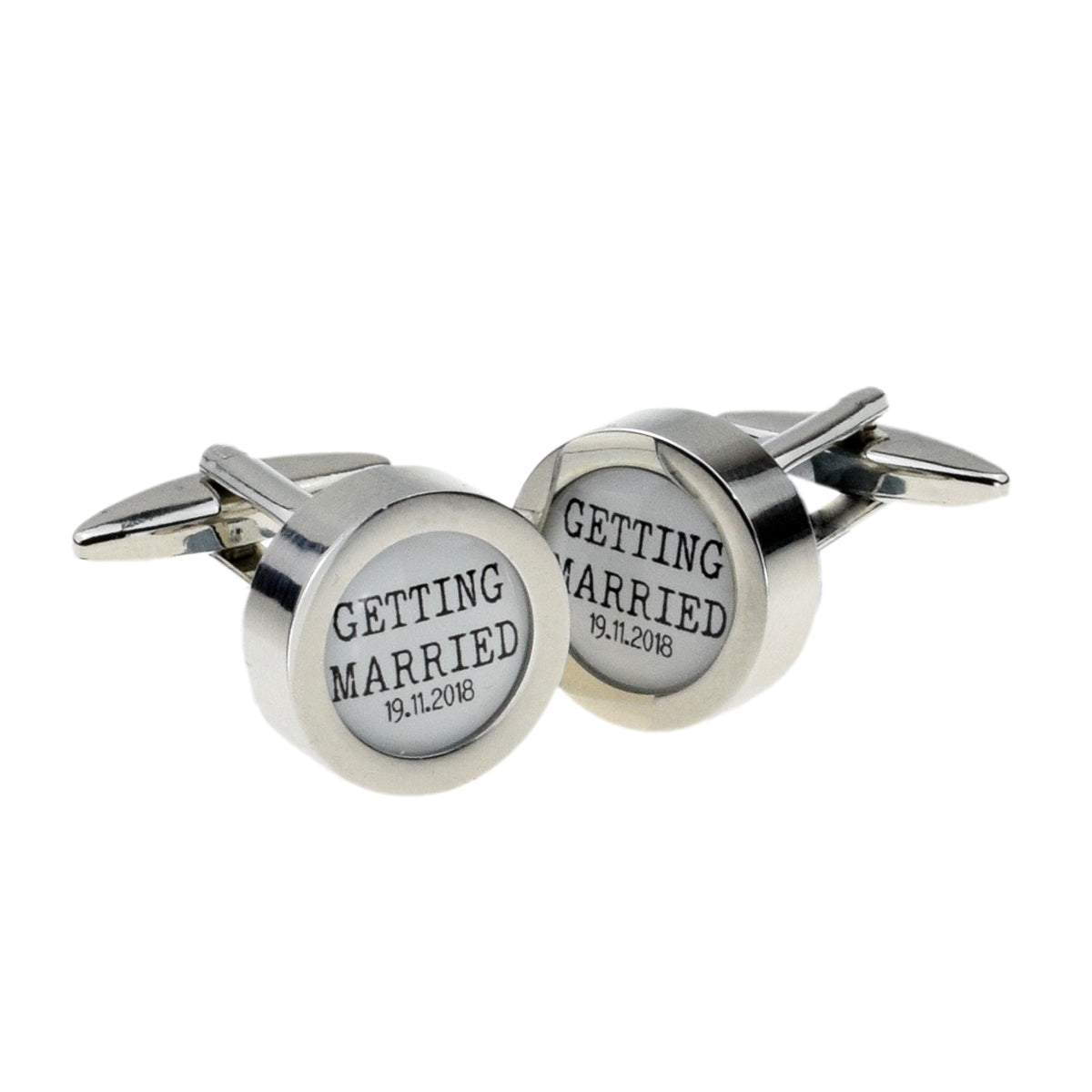 Personalised Getting Married Date Cufflinks | Ashton and Finch