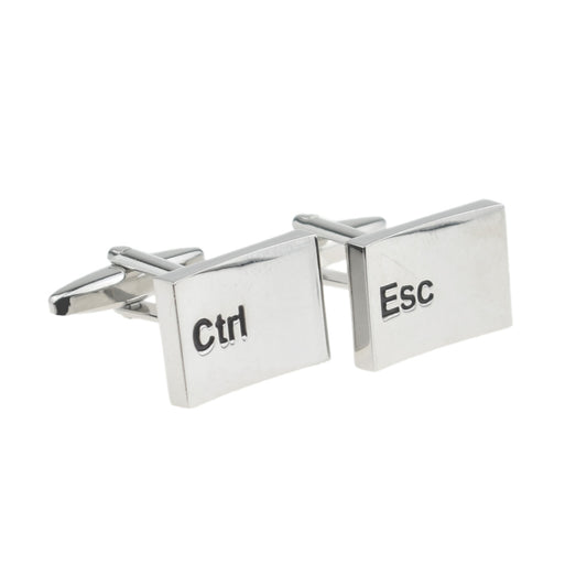 IT Computer Ctrl Esc key Geeks Cufflinks | Ashton and Finch