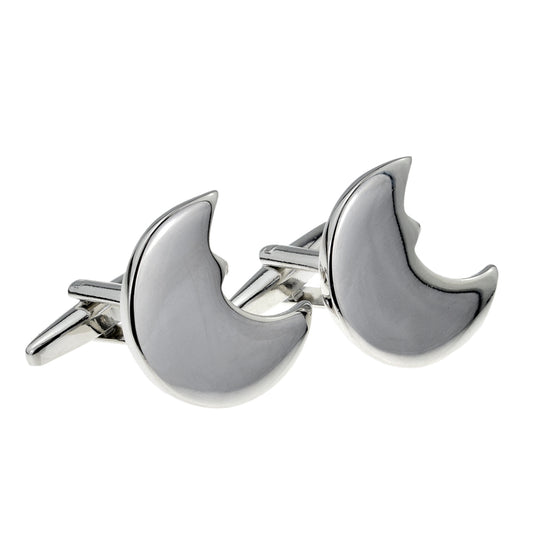 Crescent Moon Shaped Cufflinks | Ashton and Finch