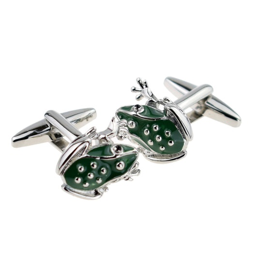 Green Frog Cufflinks | Ashton and Finch