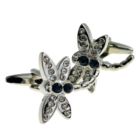 Dragonfly Crystal Cufflinks | Ashton and Finch