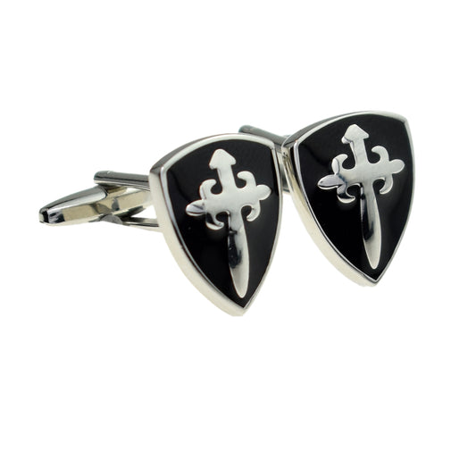 Medieval Shield Battle War  Knights Cufflinks | Ashton and Finch