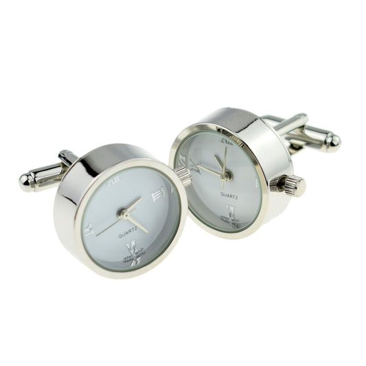 Roman Numerals Clock Watch Face Cufflinks | Ashton and Finch