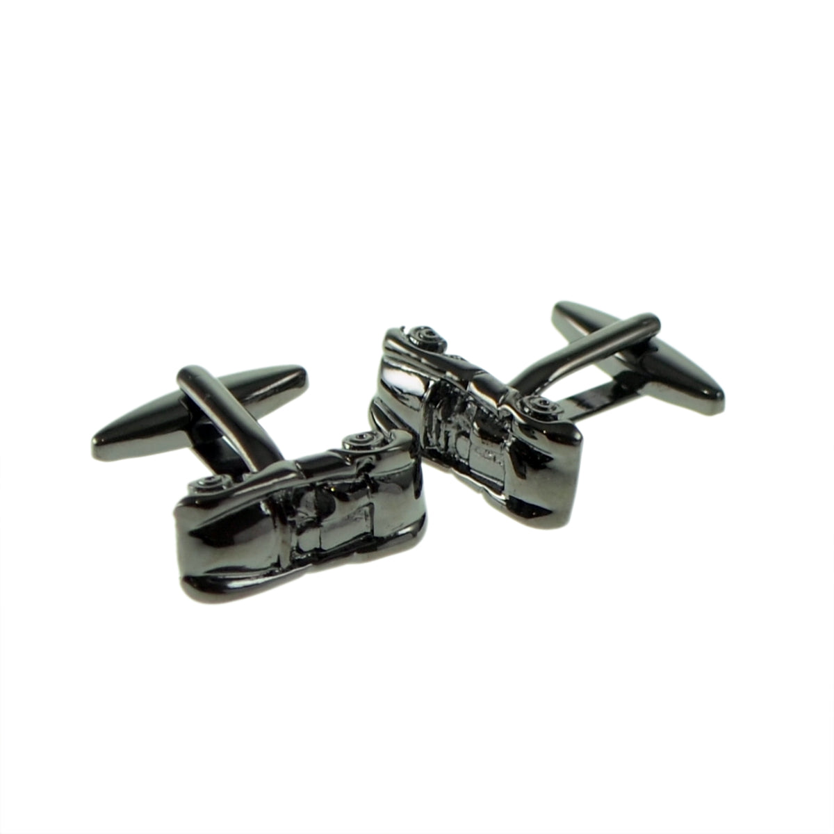 Gunmetal Classic Open Topped Sports Car Cufflinks | Ashton and Finch