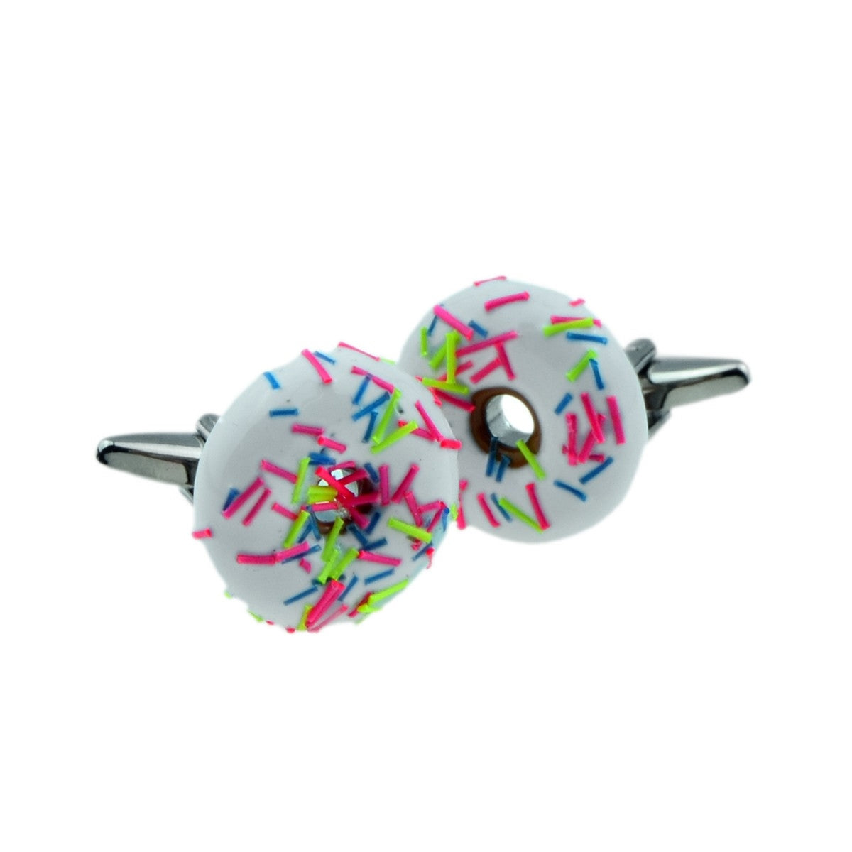 Iced Donut with coloured sprinkles Cufflinks | Ashton and Finch