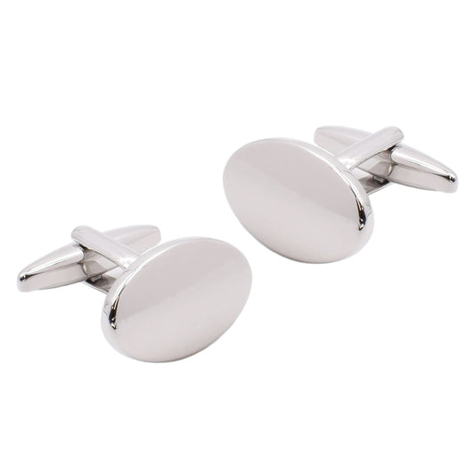 Oval Domed Cufflinks (Engravable) | Ashton and Finch