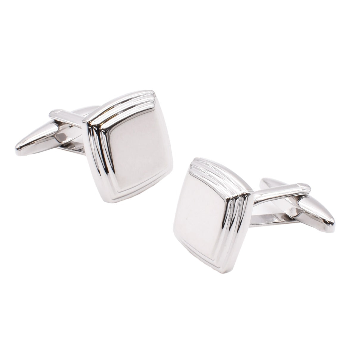 Square Patterned Edge Cufflinks (Engravable) | Ashton and Finch