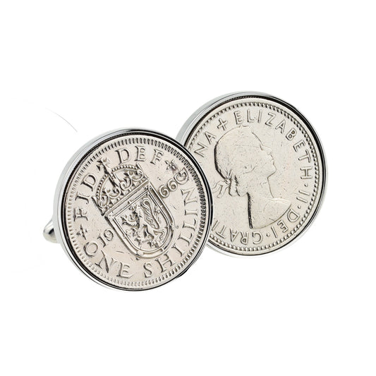 Polished Shilling Coin Cufflinks | Ashton and Finch