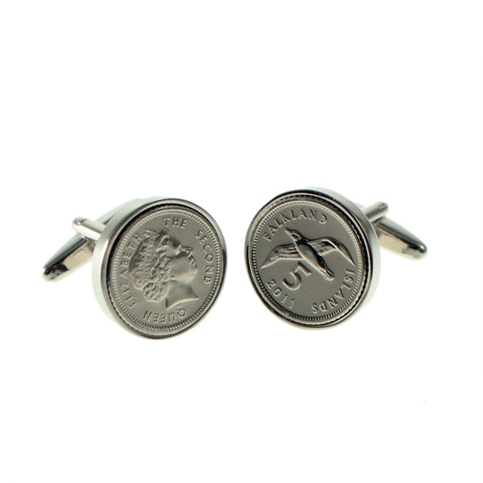Falkland Islands 5p Piece Cufflinks | Ashton and Finch