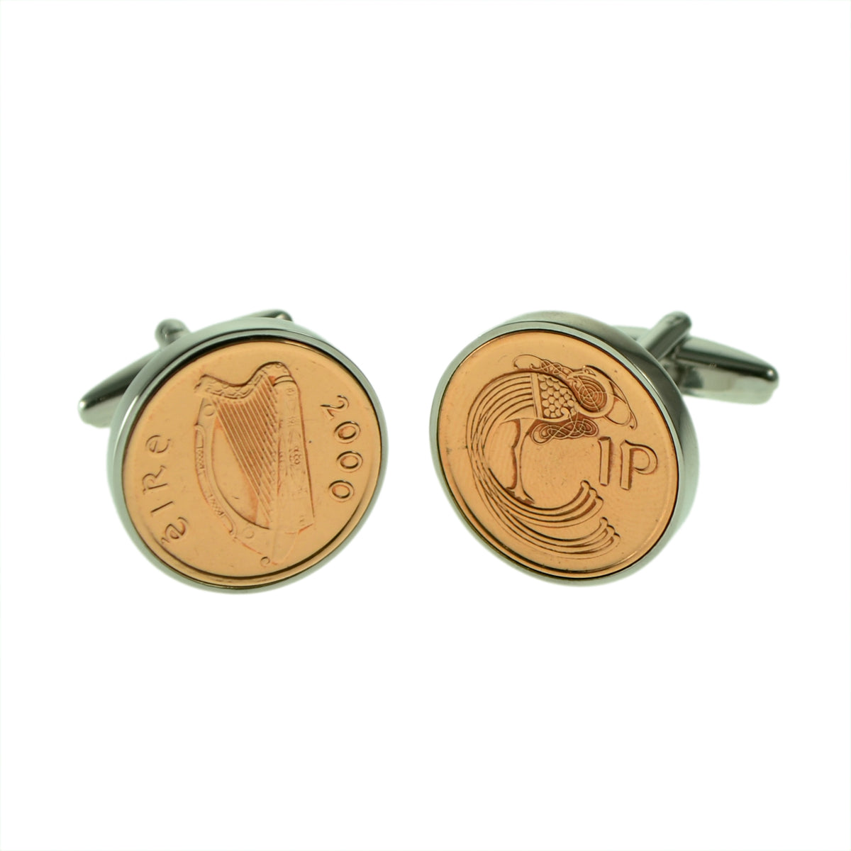 Irish Eire 1p Piece Coin Cufflinks | Ashton and Finch