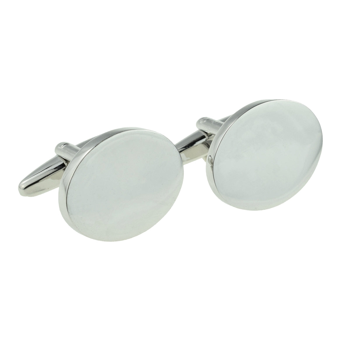 Deluxe Oval Cufflinks (20 x 16 x 3mm engravable) | Ashton and Finch