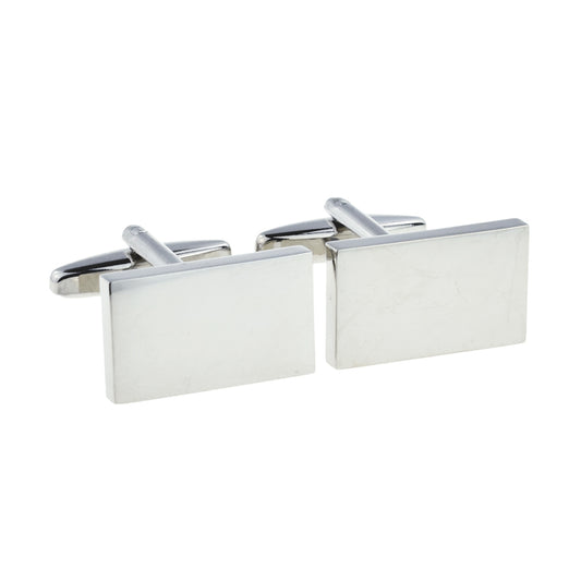 Deluxe Rectangle Cufflinks (20 x 12 x 3mm engravable) | Ashton and Finch