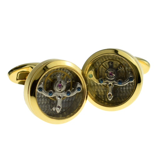 Moving Cogs Cufflinks Steam Punk Style | Ashton and Finch