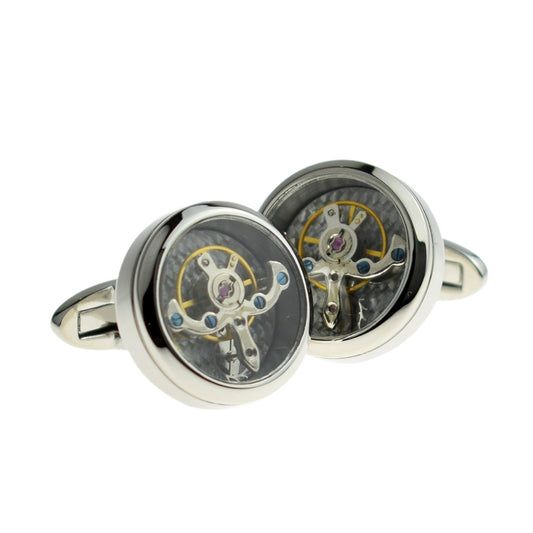 Real moving Cogs Cufflinks Steam Punk | Ashton and Finch