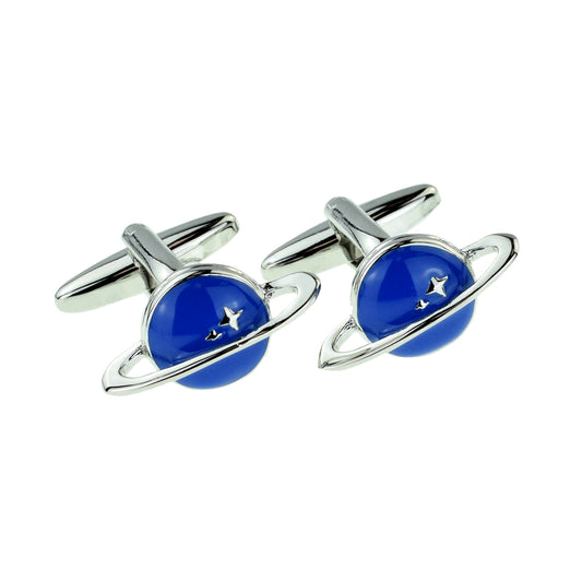 Sci Fi Space Saturn Planet Cufflinks | Ashton and Finch