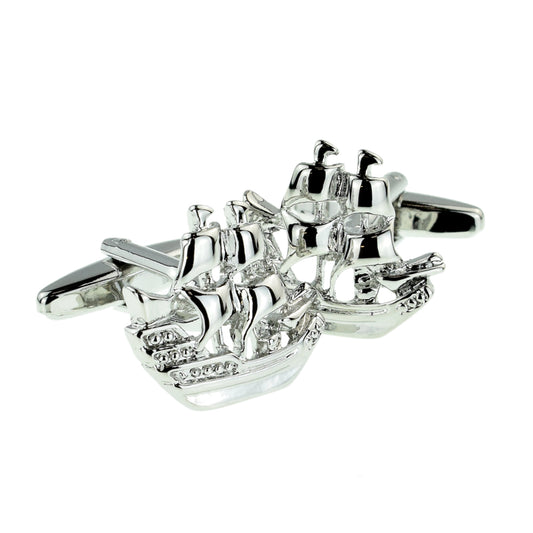 Galleon Ship Cufflinks | Ashton and Finch