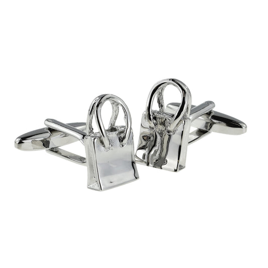 Shopping Bag Design Cufflinks | Ashton and Finch