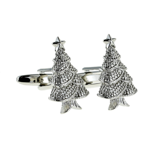 Decorated Christmas Tree Cufflinks | Ashton and Finch