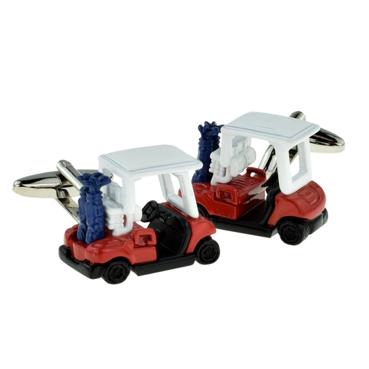 Coloured Golf Cart Cufflinks | Ashton and Finch