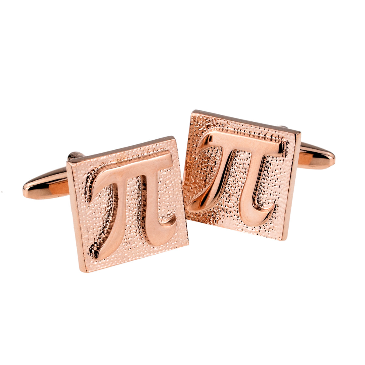 Rose Gold Pi Stamp Style Cufflinks | Ashton and Finch