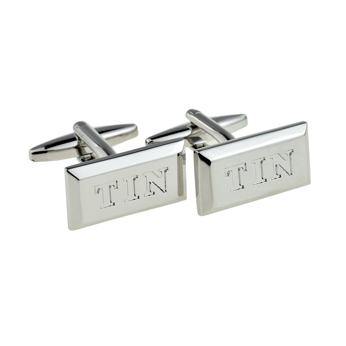 10th Anniversary Tin Ingot Design Cufflinks | Ashton and Finch