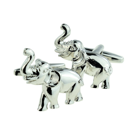 Trumpeting Elephant Design Cufflinks | Ashton and Finch