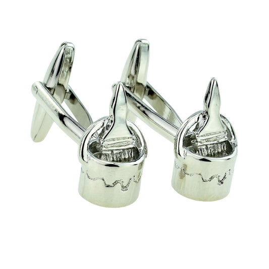 Paint Brush in Paint Pot Design Cufflinks | Ashton and Finch