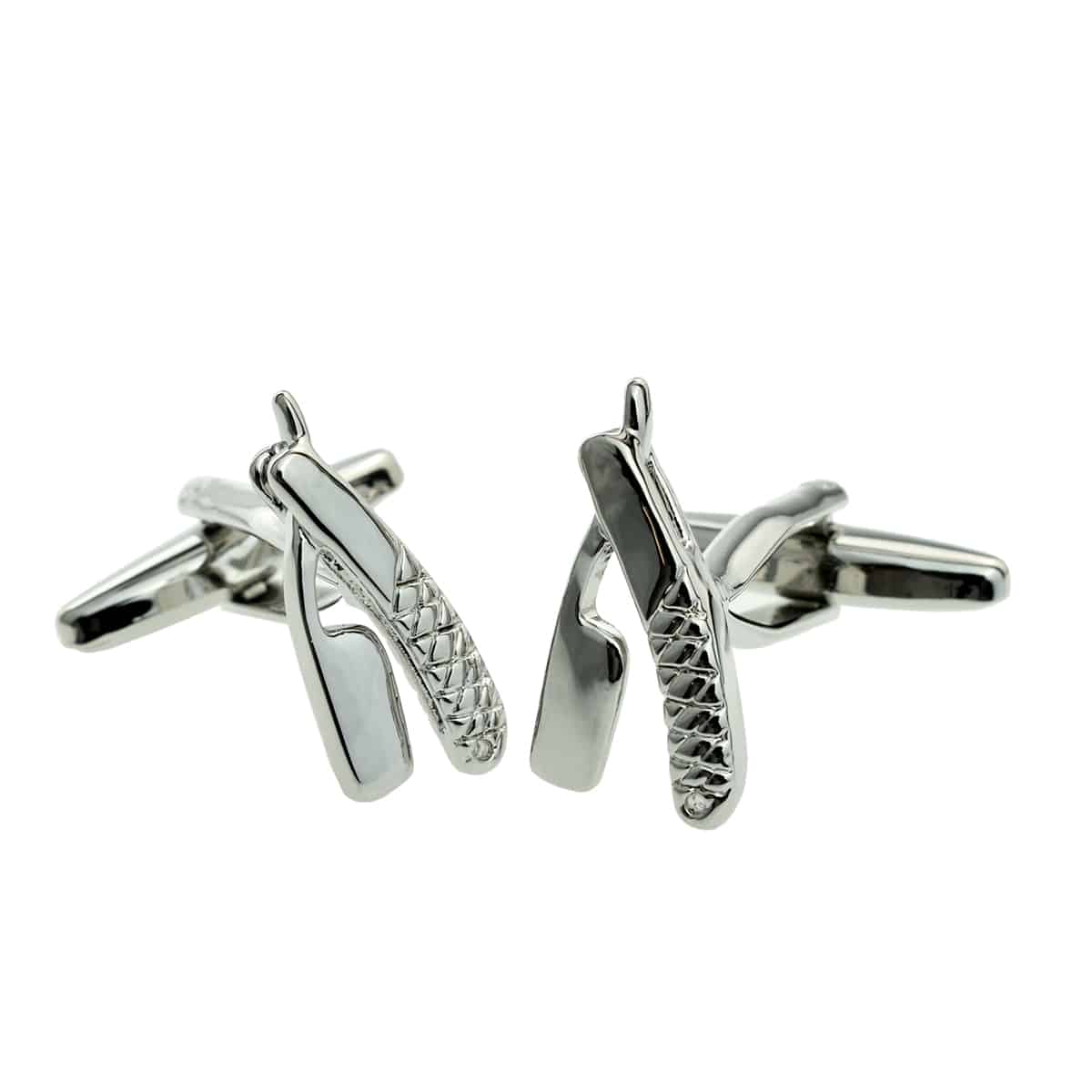 Barbers Cut Throat Razor Design Cufflinks | Ashton and Finch