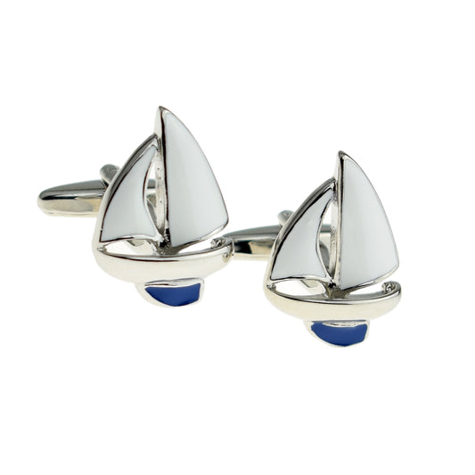 Blue Keel Yacht Sailing Sailors Cufflinks | Ashton and Finch