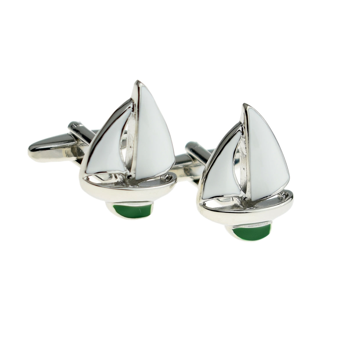 Green Keel Yacht Sailors Cufflinks | Ashton and Finch