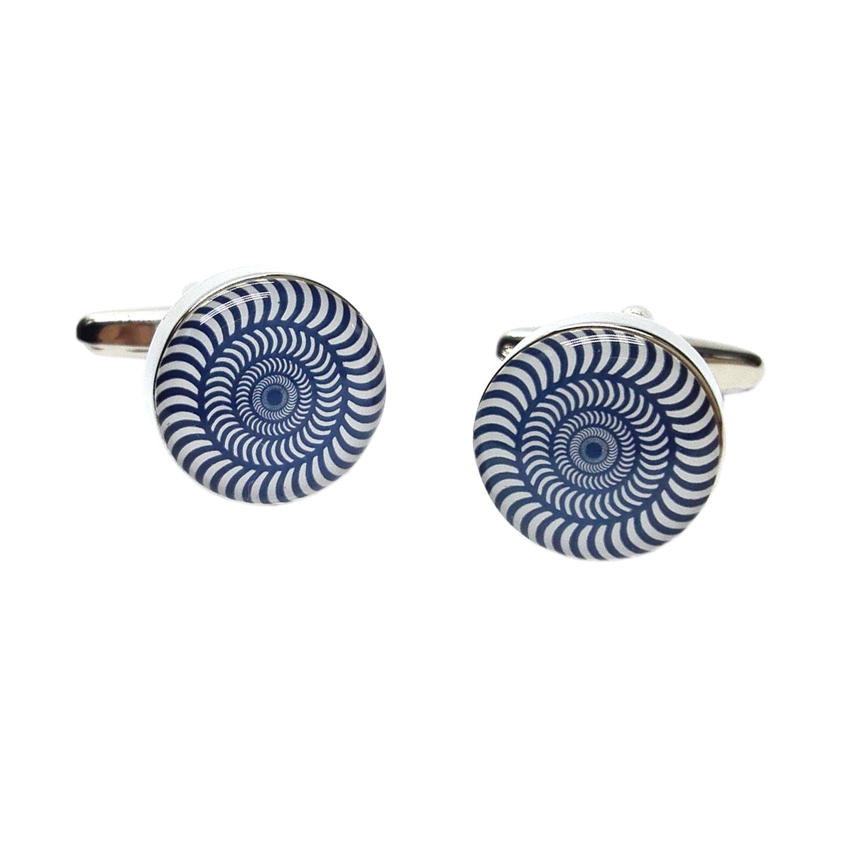Concentric Funky Black & White Pattern Cufflinks | Ashton and Finch
