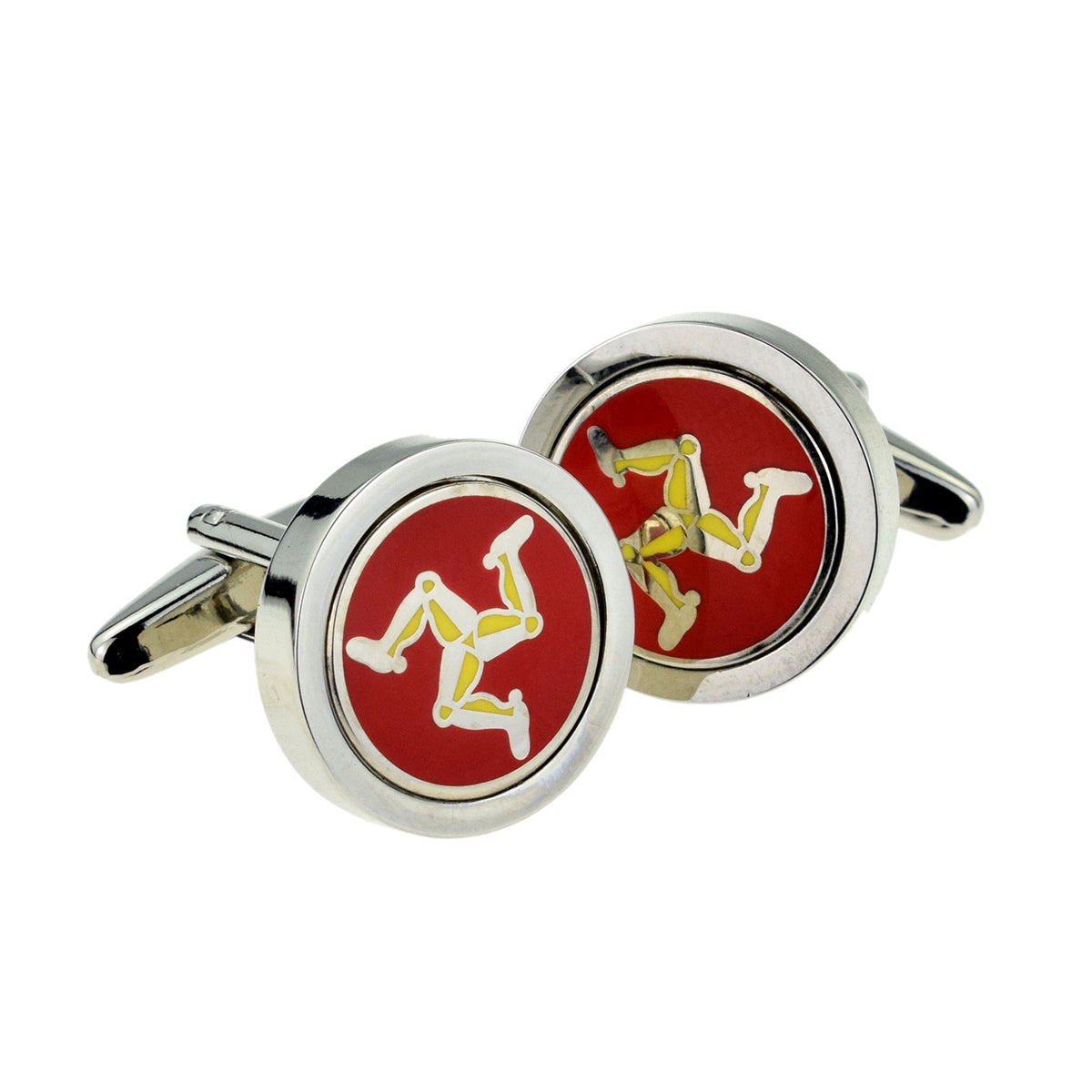 Manx Brattagh Vannin Isle of ManTriskelion Flag Cufflinks | Ashton and Finch