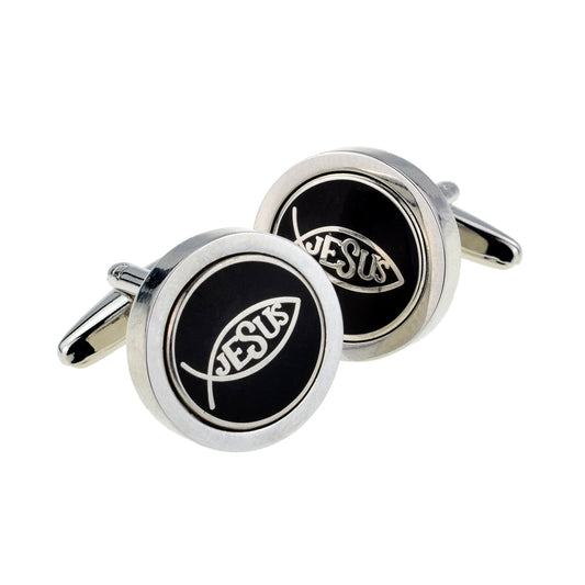 Ichthus Jesus  Religion Religious Cufflinks | Ashton and Finch