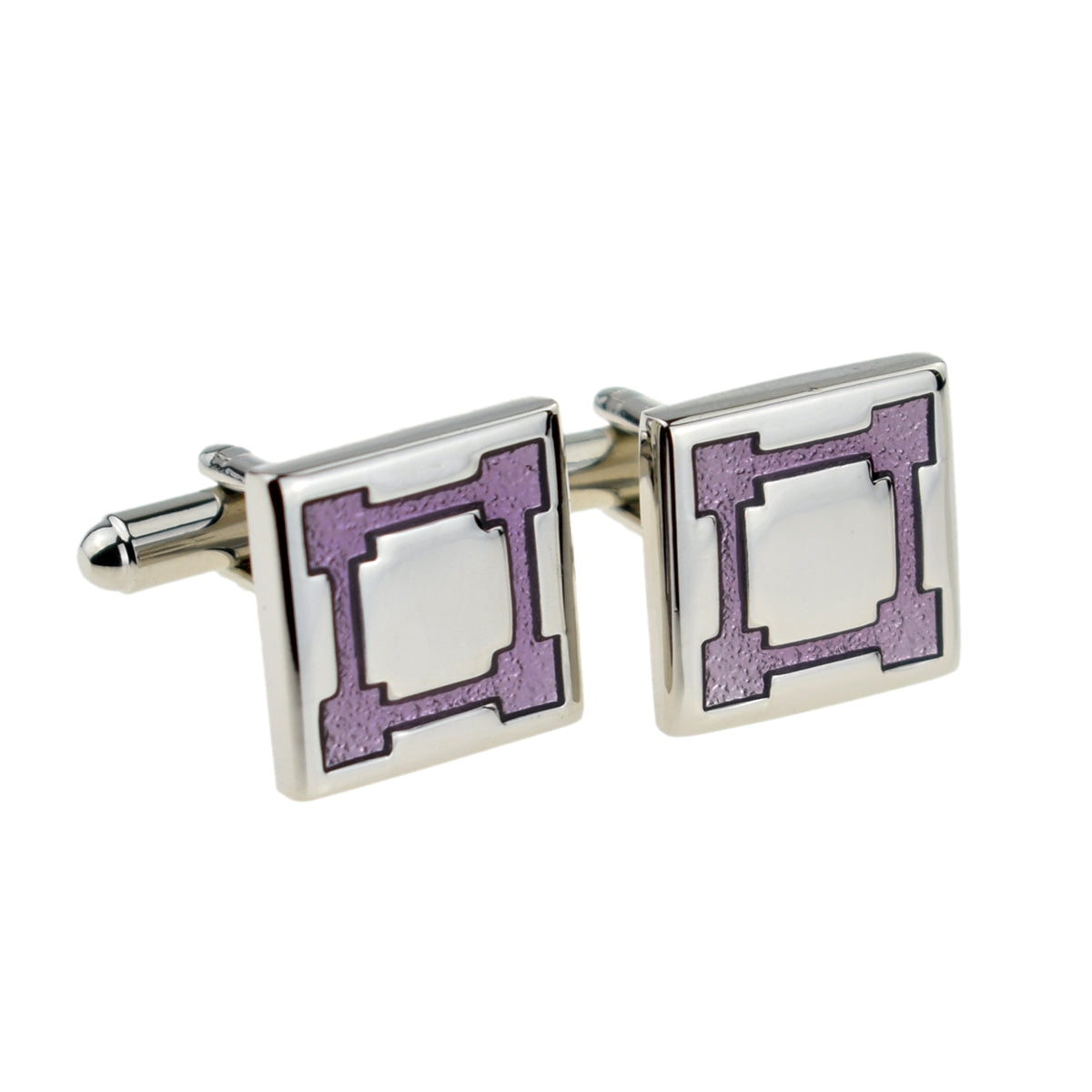 Purple frame Classic cufflinks | Ashton and Finch