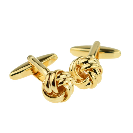 Gold  Knot Classic Cufflinks | Ashton and Finch