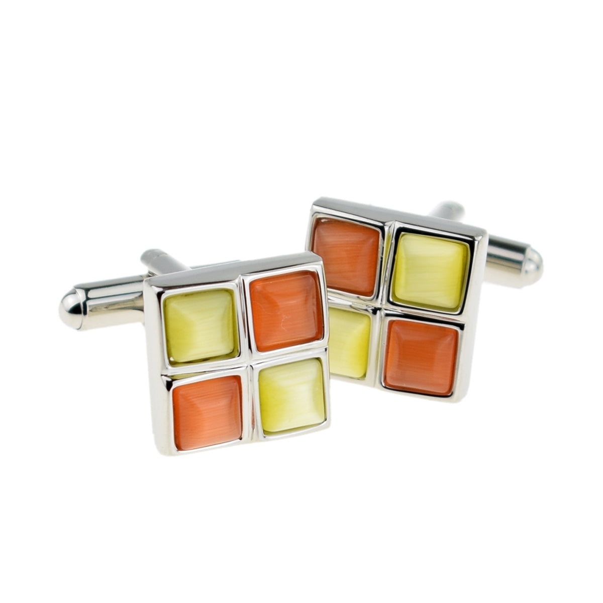 Orange and Yellow Classic Cufflinks | Ashton and Finch