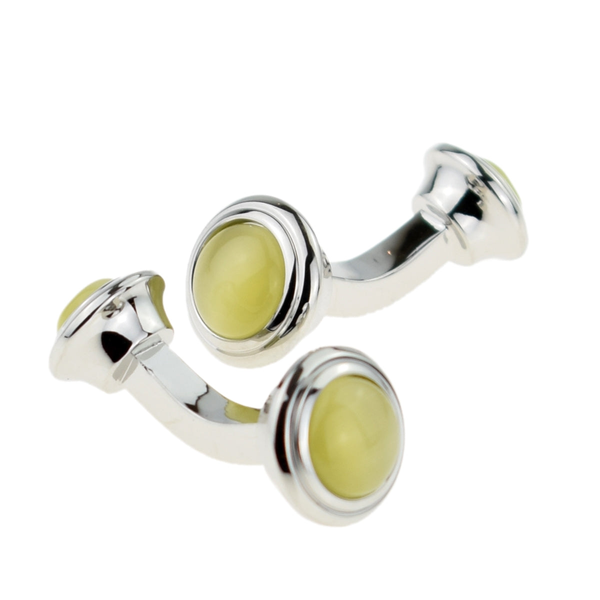 Yellow Fixed Bar Classic Cufflinks | Ashton and Finch