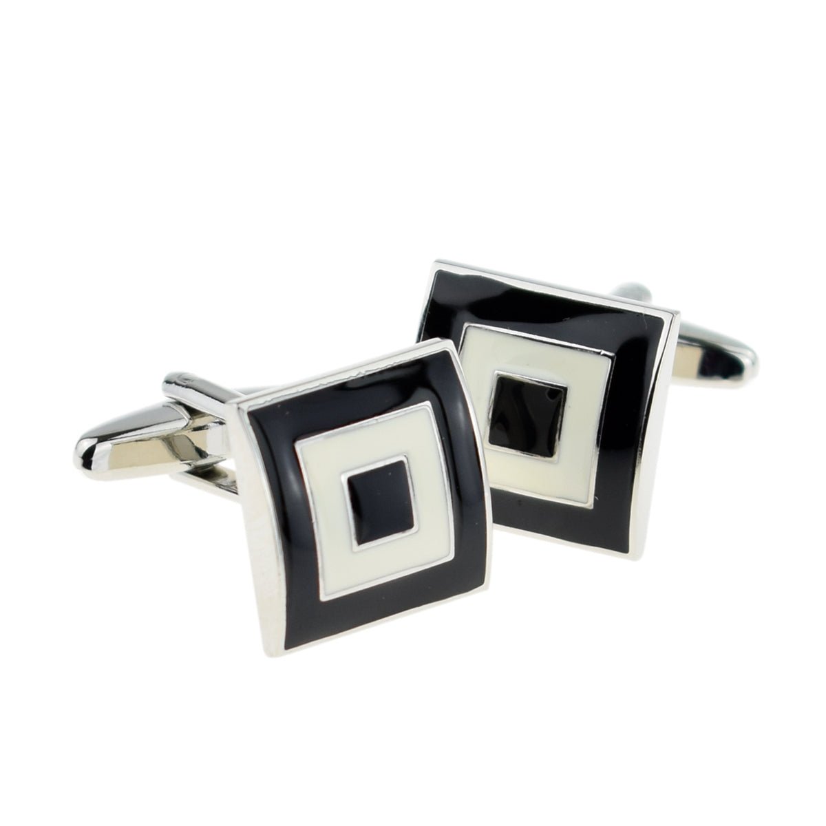 Black & White Squares Classic Cufflinks | Ashton and Finch
