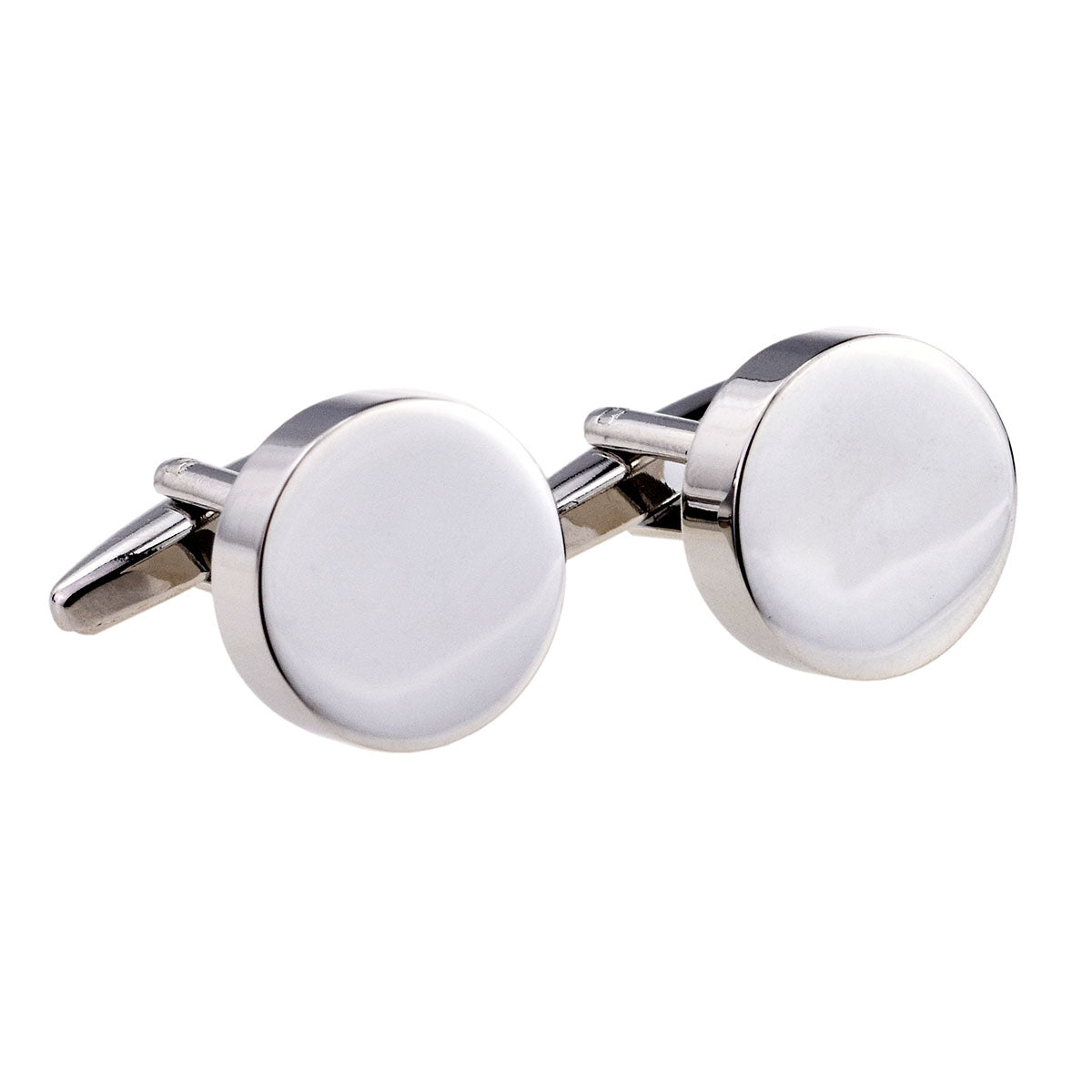 Chunky Round Polished Cufflinks (engravable) | Ashton and Finch