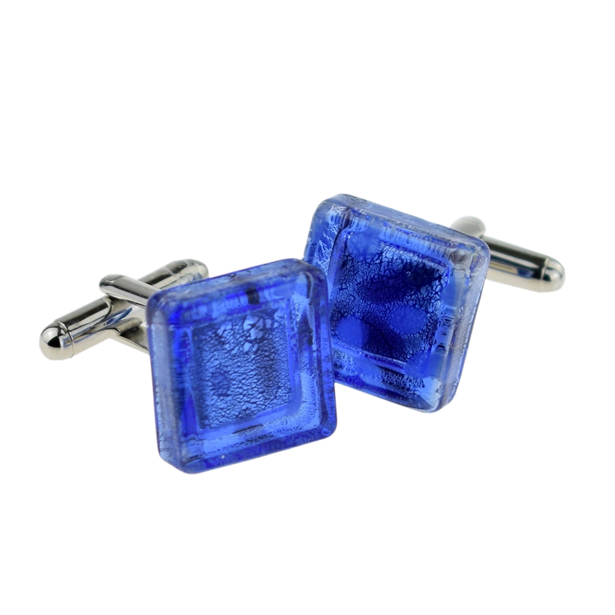 Blue Molten Glass Cufflinks (DWC) | Ashton and Finch