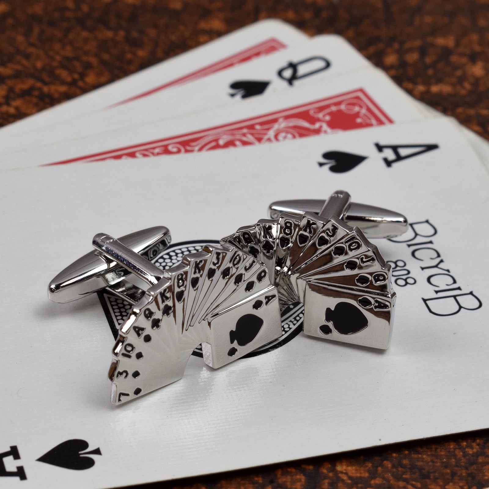 Pack of Cards Casino Gamblers Cufflinks | Ashton and Finch