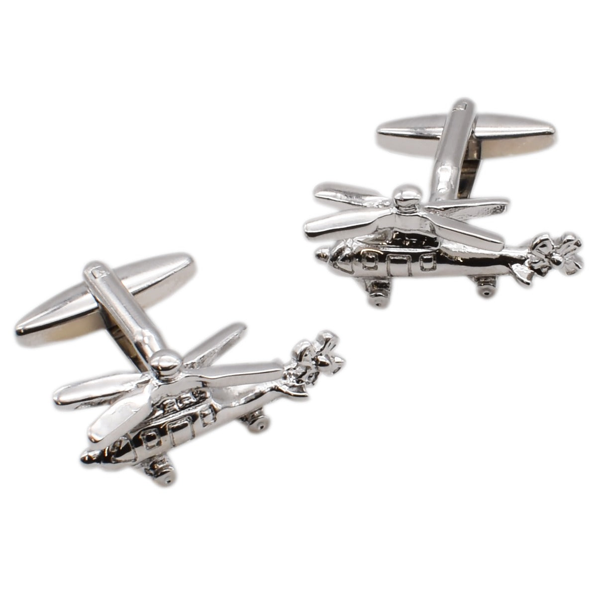 Helicopter With Two Propellers Cufflinks | Ashton and Finch