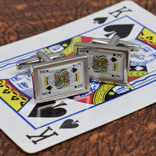 King of Spades Casino Cards Cufflinks | Ashton and Finch